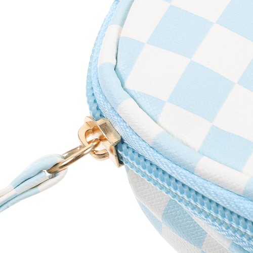 Checkerboard Storage Bag Multi-function Small Sanitary Napkin Holder Girl - Picture 2 of 12
