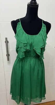 rebecca taylor green silk dress Rebecca Taylor Green silk dress 2