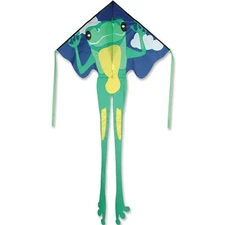 Kite Large Easy Flyer Green Frog Single Line Winder & String..15.... PR 44265