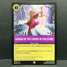 2023 DISNEY LORCANA FLOODBORN LEGEND OF THE SWORD IN STONE 64/204 COMMON
