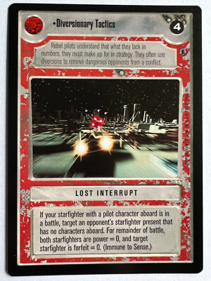 Decipher Star Wars CCG Reflections 3 III Diversionary Tactics BB LS SWCCG