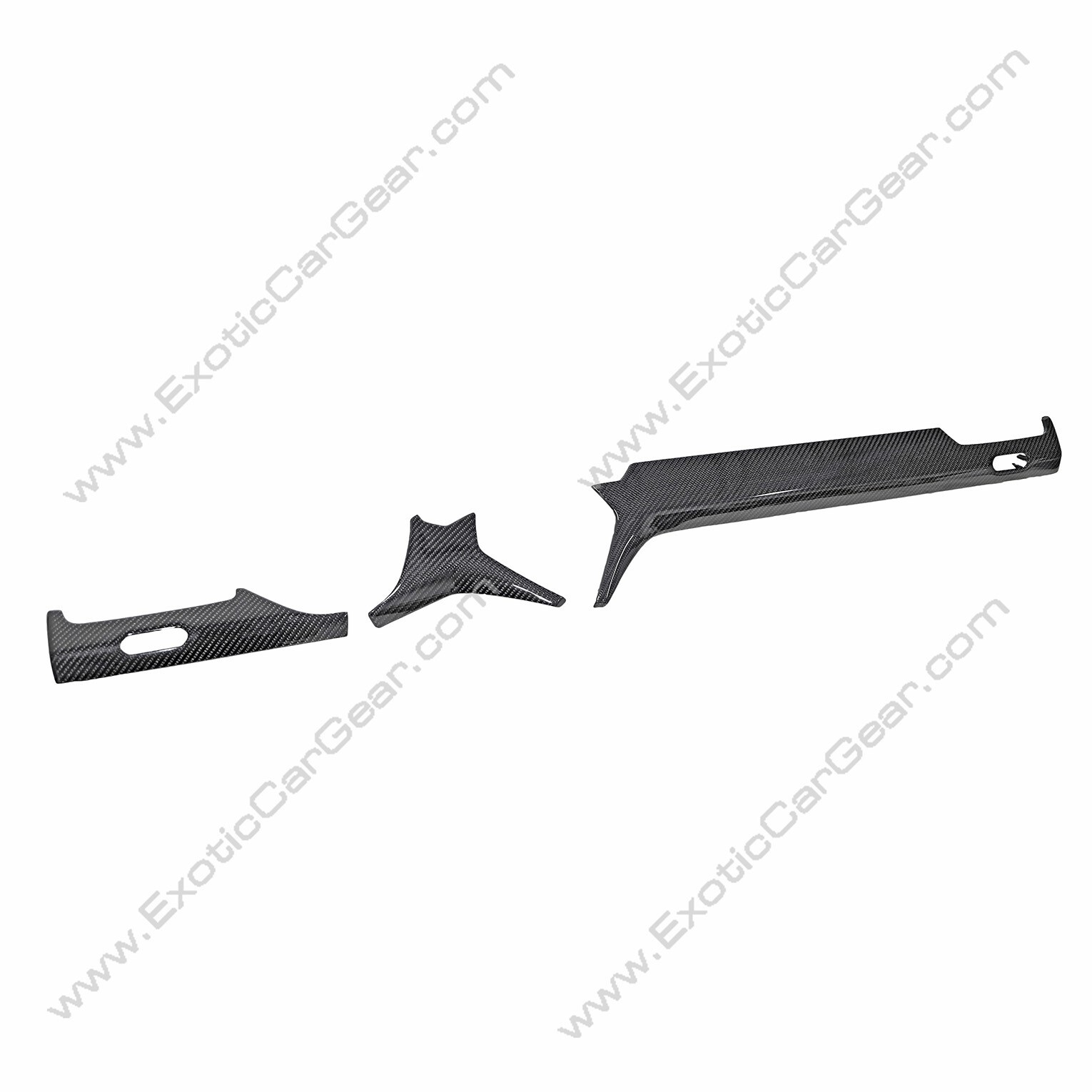 Lamborghini Urus Carbon Fiber 3 Piece Dash Trim