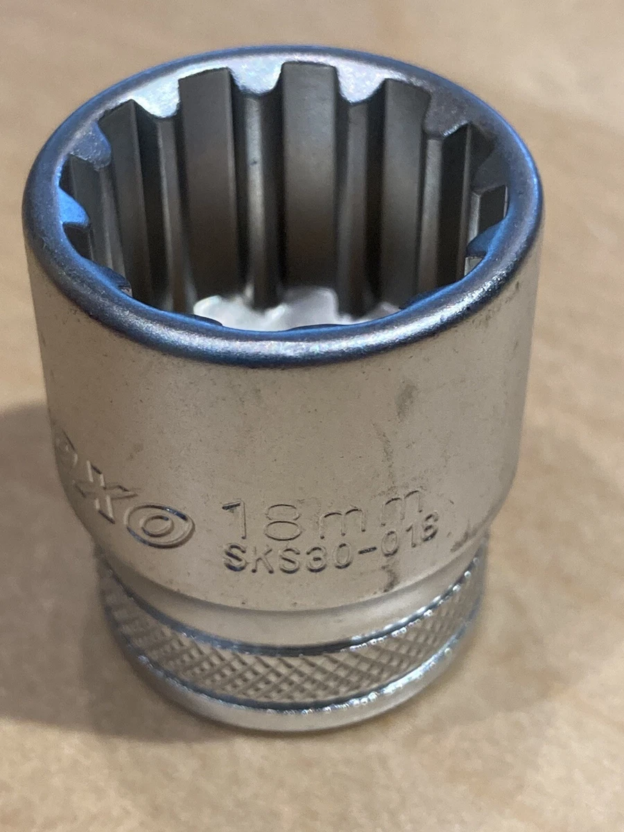 BOXO TOOLS 18mm Multifix Spline Socket 3 8 Drive Lifetime Warranty