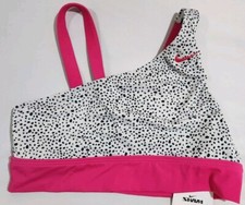  NWT Nike Pink Polka Dot Bikini Top Swimsuit Girls Size XL