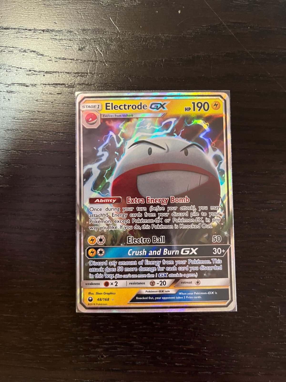 Electrode GX - 48/168 - Ultra Rare Sun & Moon: Celestial Storm Pokemon NM 2018