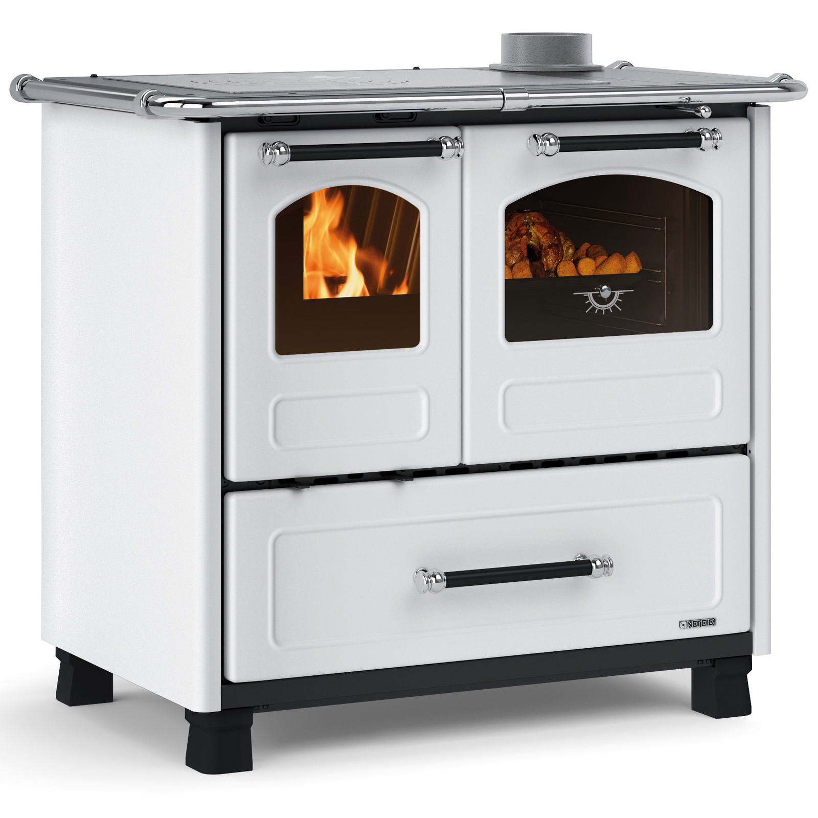 500033   CUCINA LEGNA 7.5 KW FAMILY 4,5 BIANCO