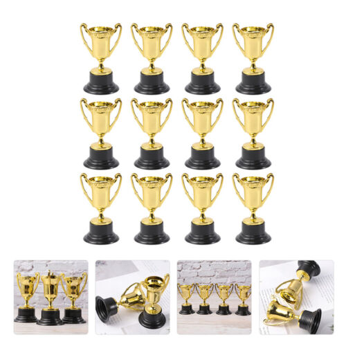  10 Pcs Gold Trophy Cup Children's Decorative Vivid Trophies Baseball - Picture 1 of 12