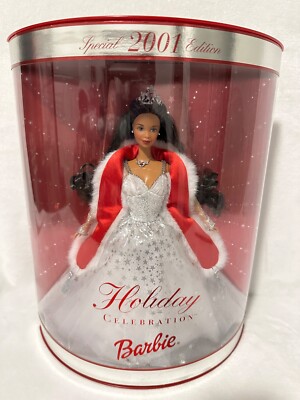 2001 Holiday Celebration Barbie Doll African American Special Edition