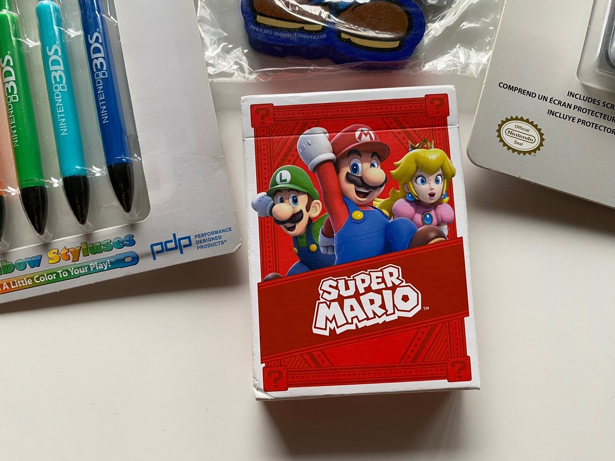 Nintendo 3ds Super Mario, Mario Bros Set Of Stylus/screen
