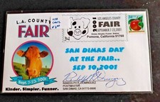 LOS ANGELES SAN DIMAS DAY 2000 NEW MILLENIUM COUNTY FAIR SIGNED CRUZ CACHT COVER