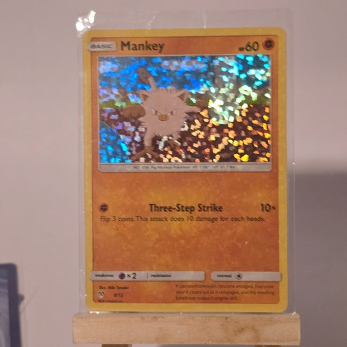 Pokemon TCG Mankey Mcdonalds 8/12 Confetti Holo Promo NM-M