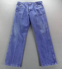 Vintage Wrangler Jeans Men Blue Denim Size 36/32 Cowboy Western Made In USA 90s