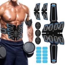 EMS Muscle Stimulator Muscle Toner Abdominal Toning Belt Body Muscle Trainer ...
