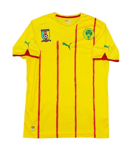MAGLIA camerun puma 2010 CALCIO SOCCER CAMEROON MAILLOT CAMEROUN SHIRT TRIKOT