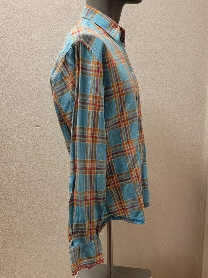 Georg Roth Shirt Mens Size Medium Plaid Button Up - Image 4 of 4