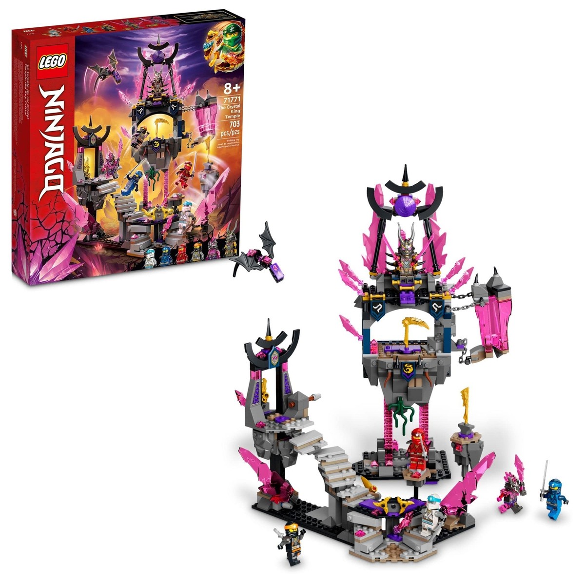 LEGO NINJAGO The Crystal King Temple Action Playset, 71771