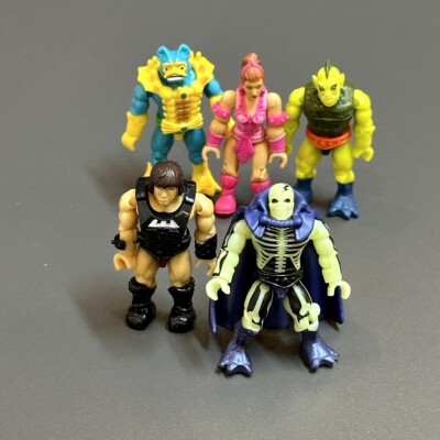 5  Mega Construx Bloks Teela mer-man Wun-Dar Whiptash Scare Glow Figures Toys