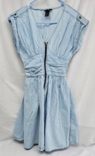 H&M Skater Chambrey DRESS Size 8