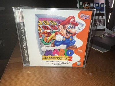 Vintage Mario Teaches Typing 2 PC Game CD-ROM 1996