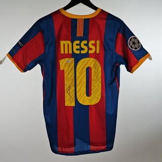CAMISETA FIRMADA POR LIONEL MESSI FC BARCELONA FINAL UCL LONDRES 2011 CERTIFICADA BECKETT