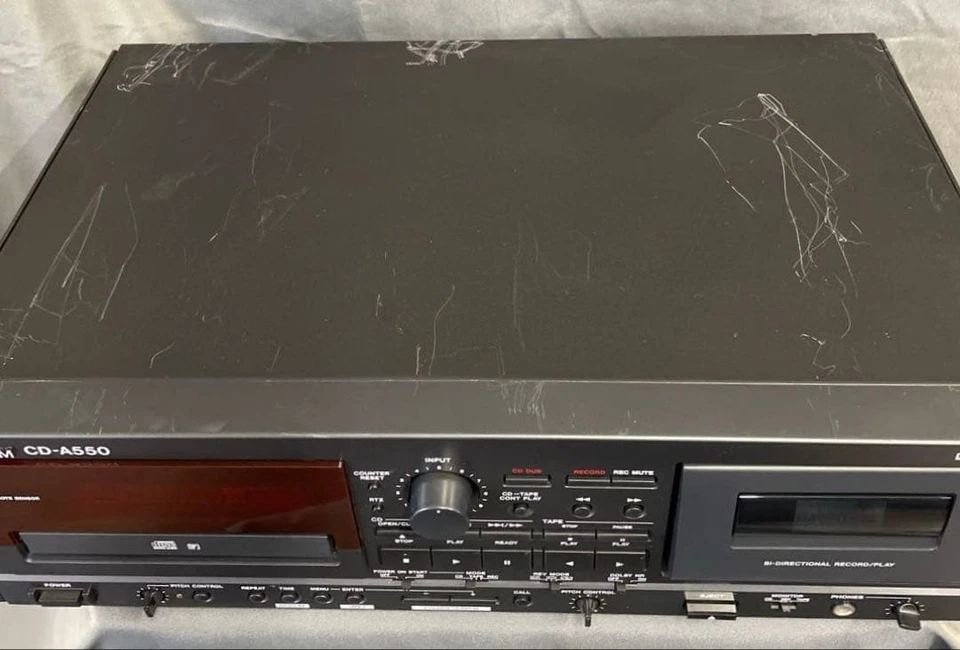 Tascam CD-A550 CD/Cassette Player Recorder Tested Working - Image 3 of 4