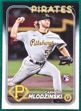 Carmen Mlodzinski - 2024 Topps #31 - Pittsburgh Pirates Rookie Baseball Card