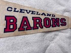 rare Vintage 1970s Cleveland Barons Hockey NHL Full Size 30" Pennant Souvenir — photo 3
