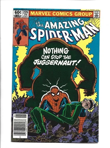 Amazing Spider-man #229, FN+ 6.5, Newsstand; Juggernaut