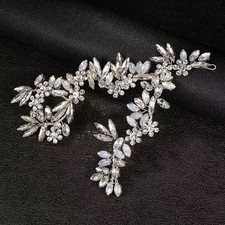 Bridal Tiara Bridal Crystal Tiara Silver Clear Swarovski Crystal Rhinestone tiar