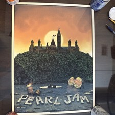 Pearl Jam Ottawa poster 2020 Bailey Race MINT Show Edition