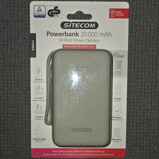 Sitecom Powerbank 20.000 mAh 30W PD mit integ...