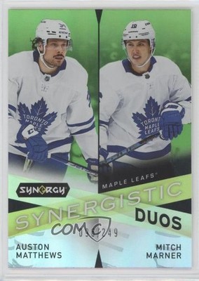 2022 Synergy Synergistic Duos Star-Star Green Auston Matthews Mitch Marner 8l6