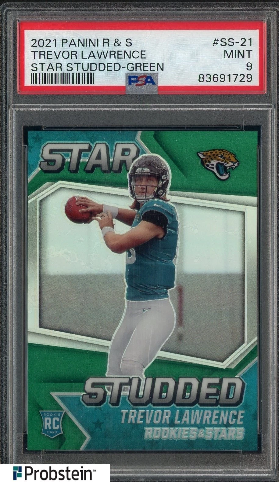 Trevor Lawrence Panini Rookies & Stars Star Studded #SS21 Green