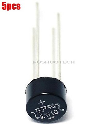 5Pcs   Bridge 2W10 2A 1000V Ic New ft *cc