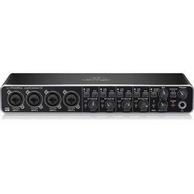 Behringer U-PHORIA UMC404HD Audiophile 4x4 24Bit/192kHz USB Audio/MIDI Interface