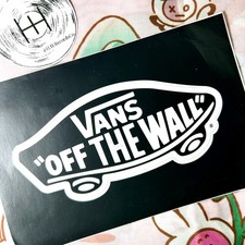 Vans Off The Wall Official Sticker Black Old School Skateboard Decal 5" Skate