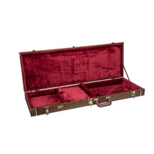 Étui basse Crossrock bois série Designer pour Precision/Jazz Bass avec serrure