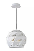 Pendelleuchte Esszimmer Weiß Ø25 Cm E27 Stylisch Schirm HäNgelampe Wohnzimmer