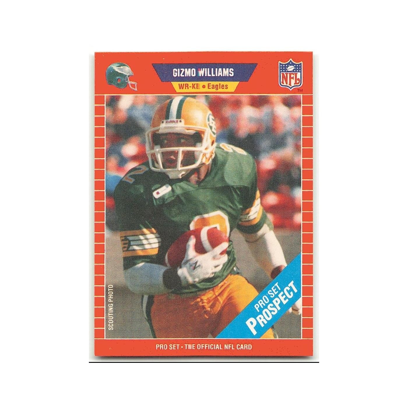 Gizmo Williams Rookie 1989 Pro Set #535A Philadelphia Eagles Football Card NM