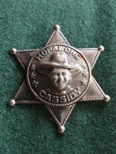 Vintage Hopalong Cassidy Sheriff Badge Western TV Cowboy Collectible 1950's