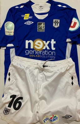 MAILLOT + SHORT JOUEUR UMBRO ANGERS SCO JEROME HIAUMET SAISON 2011-2012 - Photo 1/4