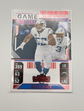 Khalil Mack 2024 Panini Contenders #57 Game Ticket Red Los Angeles Chargers