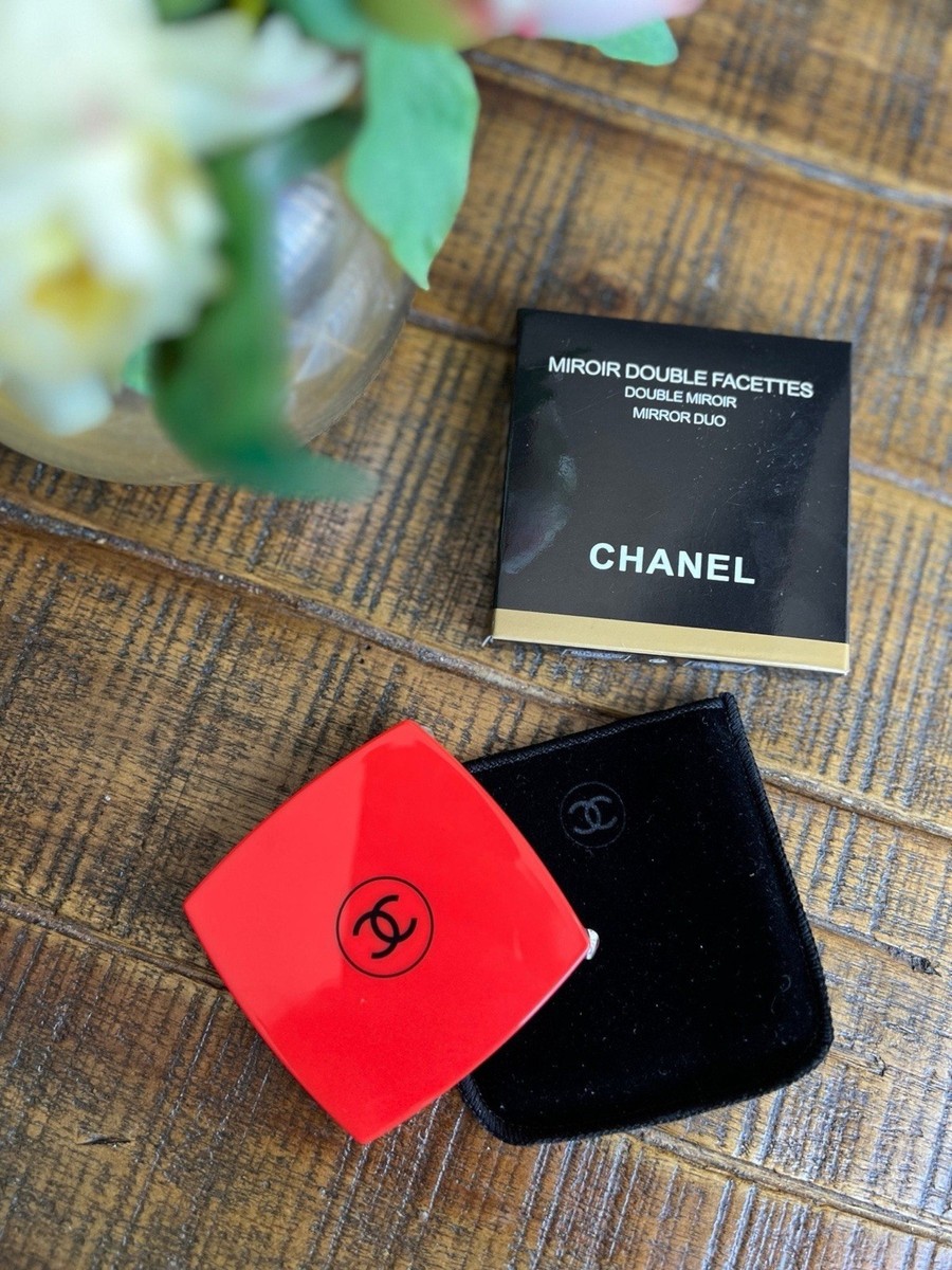 CHANEL ダブルミラー Miroir Double Facettes 赤 CHANEL Mirror Duo Compact Double Facette Makeup Red | eBay