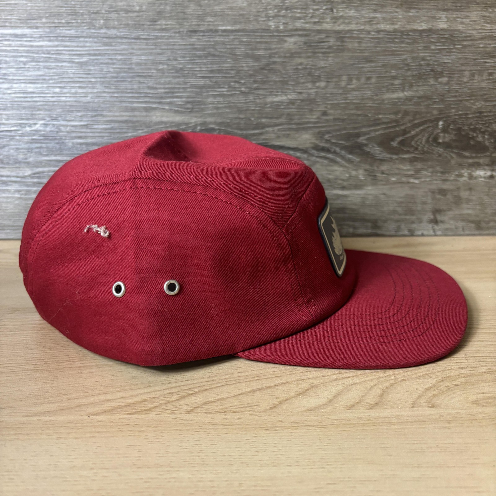 Java Moose Hat Cap Strap Back Red 5 Panel Camp Pa… - image 6