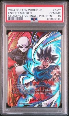 2024 DBS FSN WORLD JP エナジーマーカー PSA10 2024 Energy Marker(Son Gohan) PSA 10 - Cardova Japan