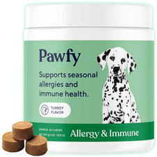 Pawfy Allergy  Immune  Anti-Itching  Immune  Gut Health  Natural Dog Supple