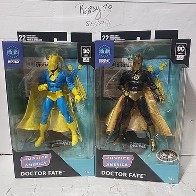 2x DC Direct Multiverse DOCTOR FATE McFarlane Platinum Edition Chase +Reg Figure