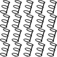 20 Pieces 3 Ring Metal Loose Leaf Binders Book Rings Snap Split Hinged with 20 M