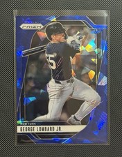 2025 Panini Prizm Blue Ice George Lombard - Color Match Yankees Top Prospect