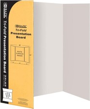 36" X 48" White Tri-Fold Corrugated Poster Boards Case of 24 